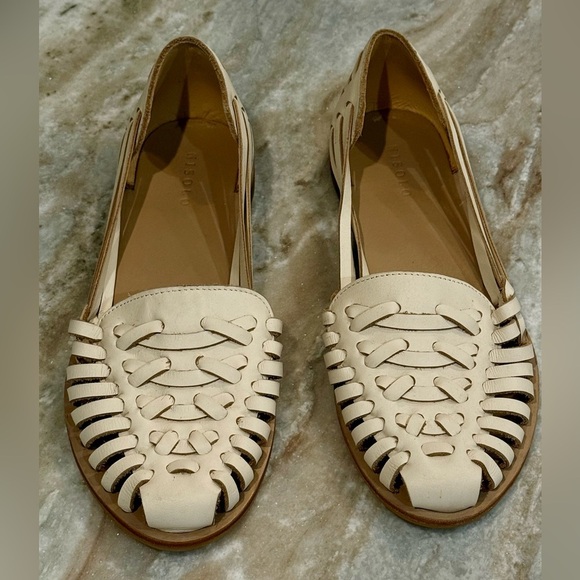 Women’s NISOLO Huarache Cream leather Sandal- Size 9.5 - Picture 2 of 8